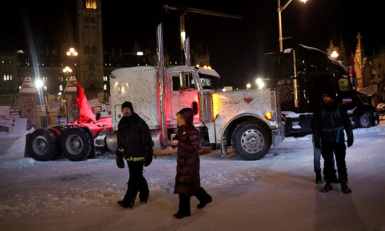 Canadian police arrest at least 100 protesters after 3-week protest