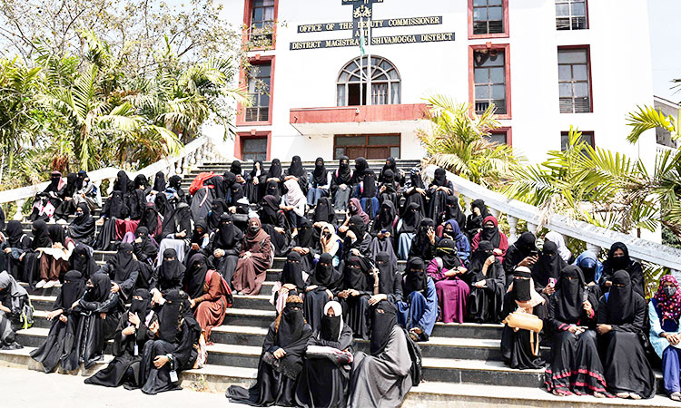 58 college students suspended for wearing hijab in Karnataka