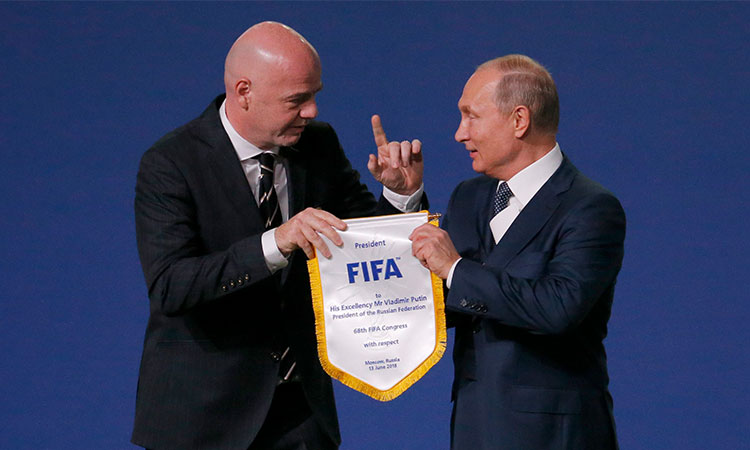 Russia expelled from 2022 World Cup as FIFA and UEFA hand down bans