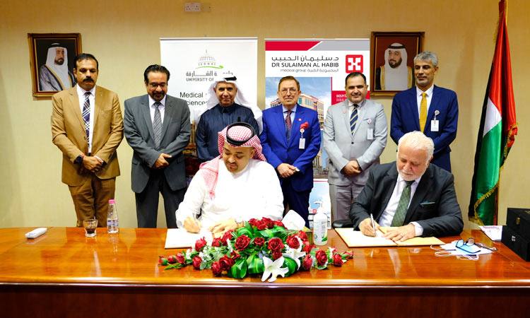 Dr. Sulaiman Al Habib Medical Group signs cooperation agreement with University of Sharjah  in the field of training and rehabilitation