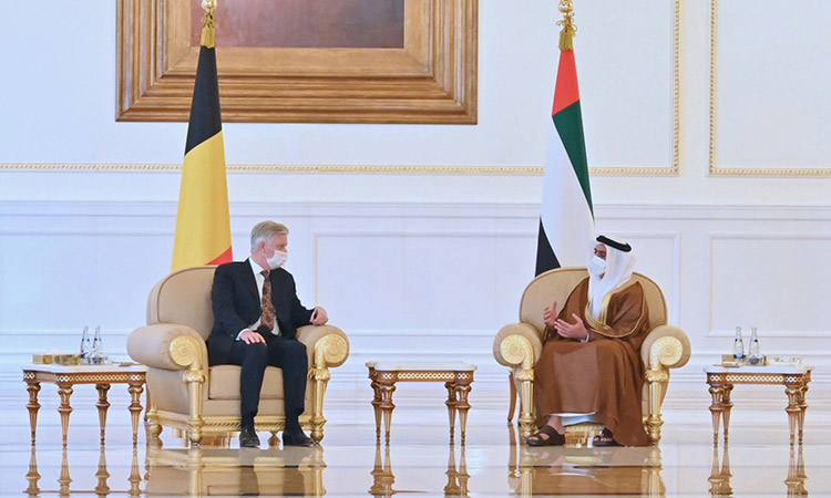 Belgium King Philippe, Queen Mathilde welcomed in UAE