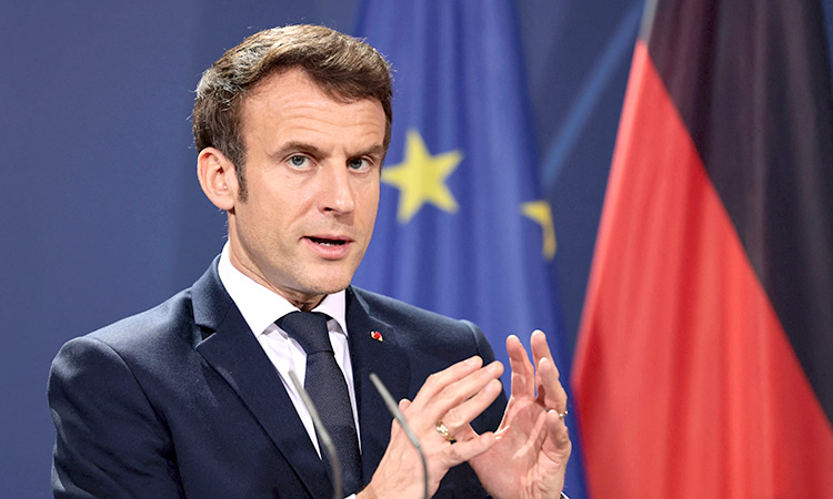 French President Macron calls for calm to resolve Ukraine crisis