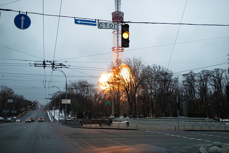 Five killed in Russian strike on Kyiv TV tower