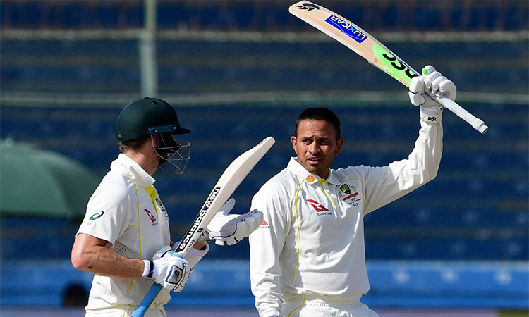 Khawaja ton leads Australia to 251-3 in 2nd Test against Pakistan