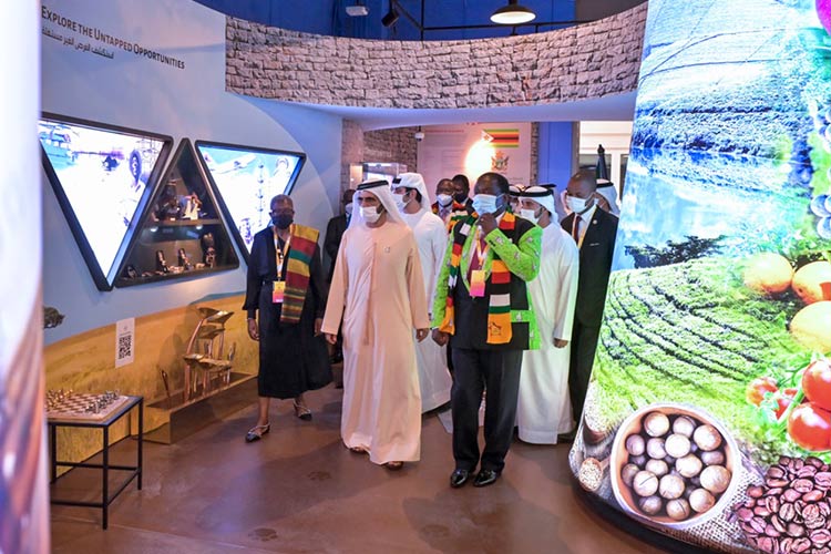 Mohammed meets Presidents of Botswana, Zimbabwe and Mauritius at Expo 2020 Dubai