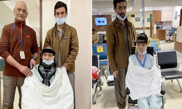 Pakistani girl with twisted neck at 90-degree angle undergoes successful surgery in India