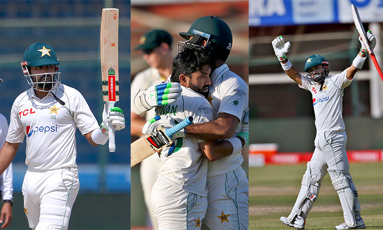 Azam and Rizwan foil Australia as second Test ends in a draw