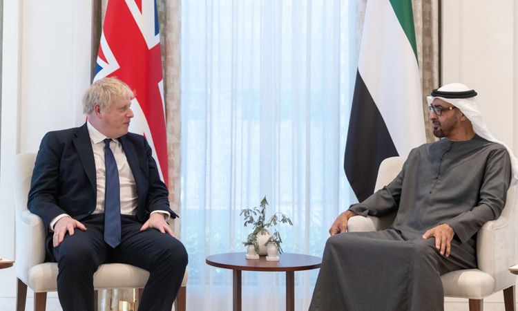 Sheikh Mohamed, Boris discuss partnership, latest regional and international developments