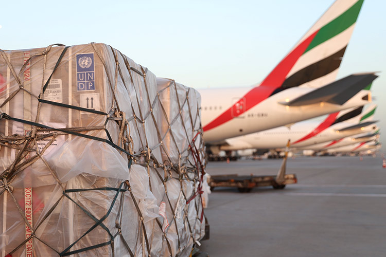 Mohammed orders airlift of humanitarian aid to support civilians fleeing conflict in Ukraine