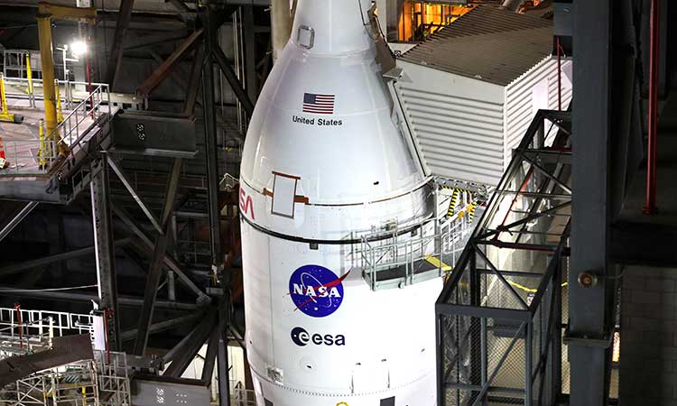 NASA’s big, new moon rocket set for debut in rollout to Florida launch pad