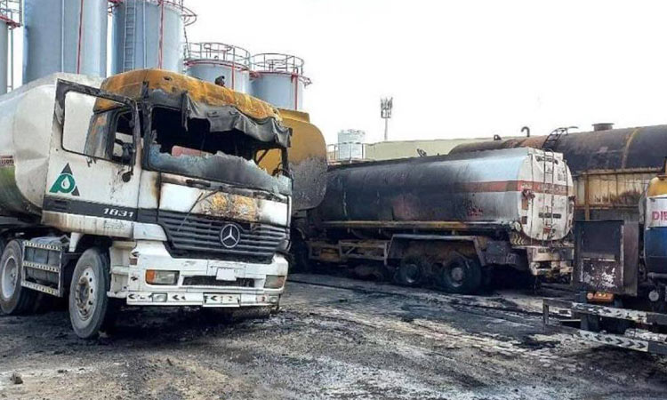 10 diesel trucks and trailers gutted in Ajman fire