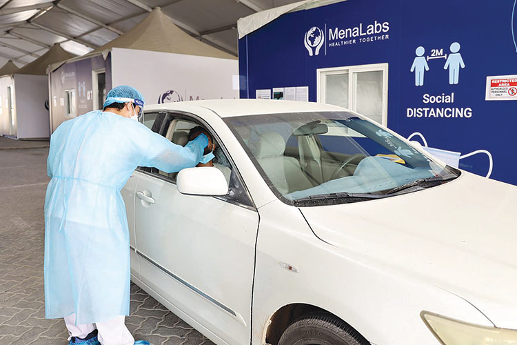 Largest drive-through virus testing centre opens in Sharjah