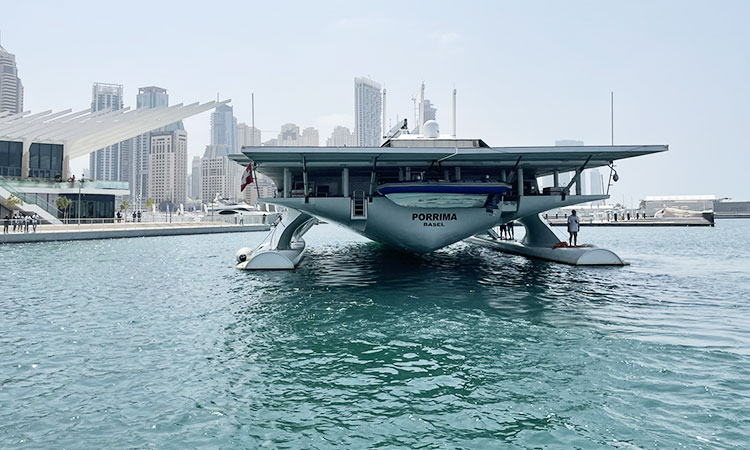 Dubai harbour welcomes 100% renewables-powered Swiss vessel