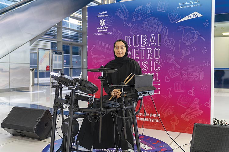 Emirati electronic drummer strikes a chord