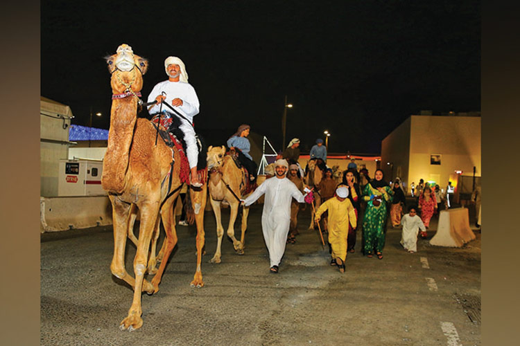 Caravan of 50 camels parades at Expo Dubai