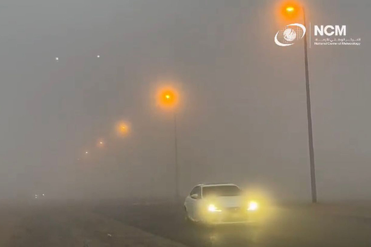 Thick fog blankets several areas of the UAE