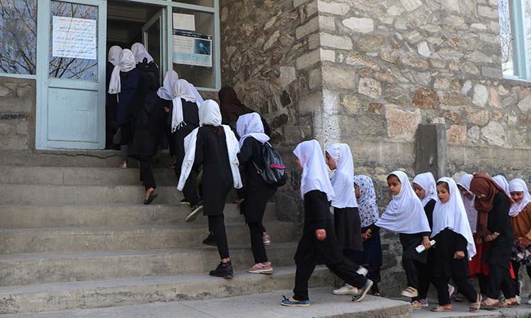 Female foreign ministers press Taliban on girls’ education