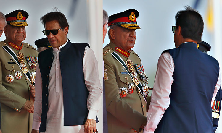 Pakistan army chief meets PM Imran amid impasse over no-confidence vote