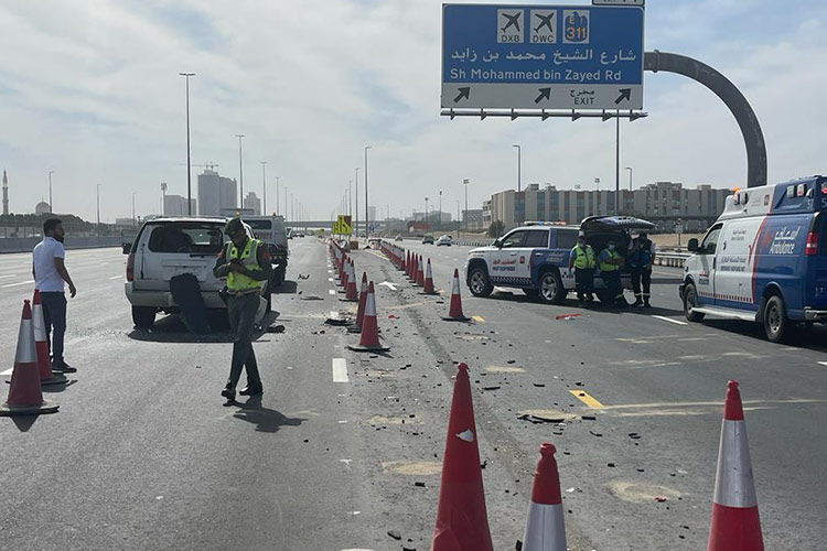 One dead, 14 injured in separate traffic accidents in Dubai