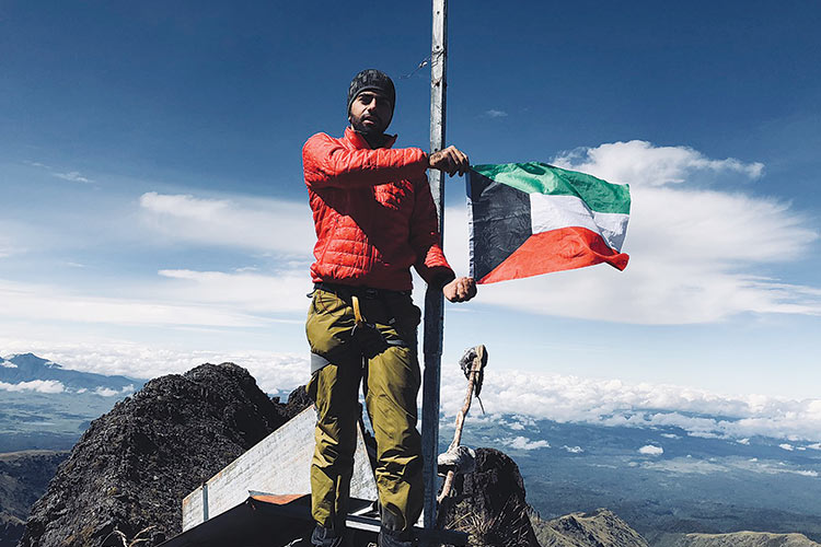 Kuwaiti youth scales world’s 7 volcanic summits