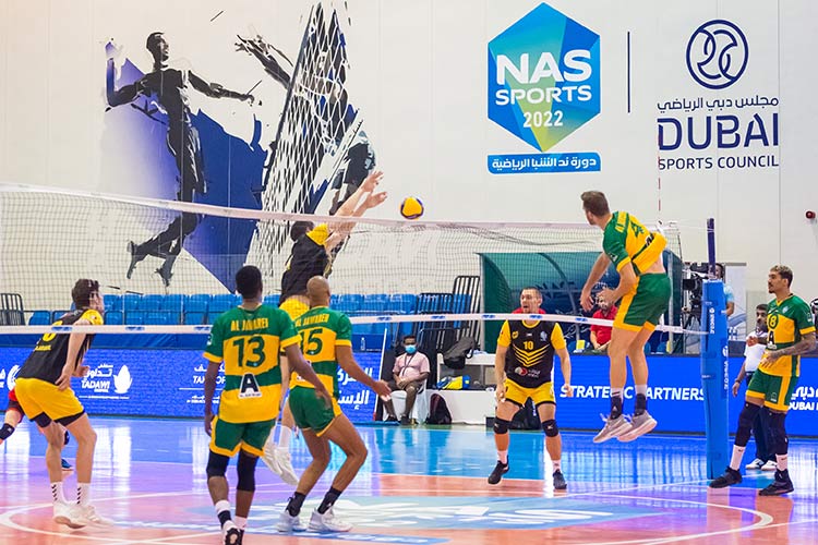 Al Jawareh go top in volleyball championship  at Nas Al Sheba Sports Tournament