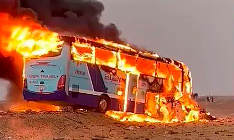 VIDEO: 10 killed and 14 injured in bus crash carrying tourists: Governor 