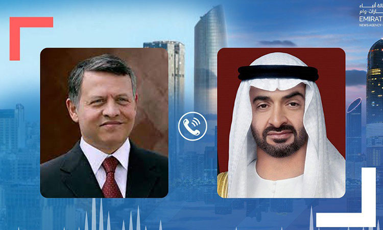 Mohamed Bin Zayed reassured on Jordan King Abdullah's health