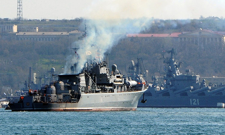 Russian warship ‘seriously damaged’, Ukraine claims missile strike