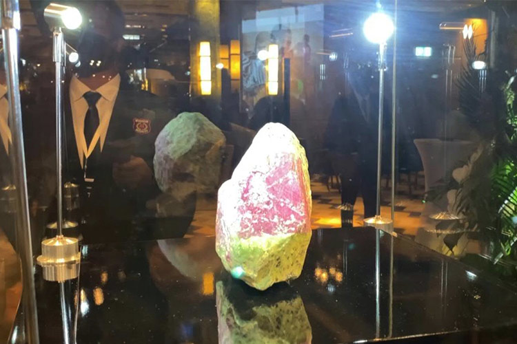 Rare rough ruby goes on show in Dubai ahead of auction