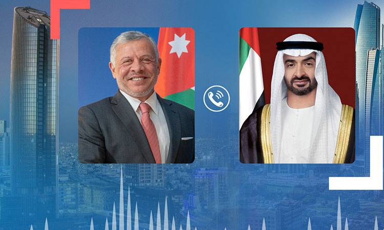 Mohamed Bin Zayed receives phone call from Jordanian King