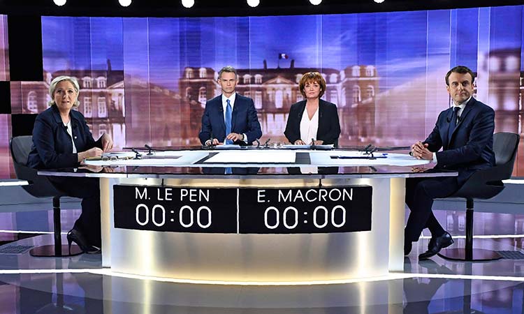 Macron, Le Pen face off in crucial election debate