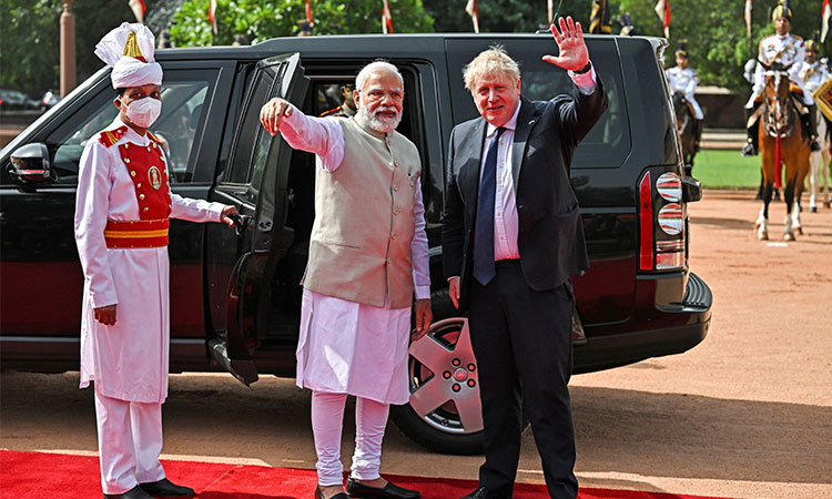 Britain and India aim for free trade deal by October, says Johnson