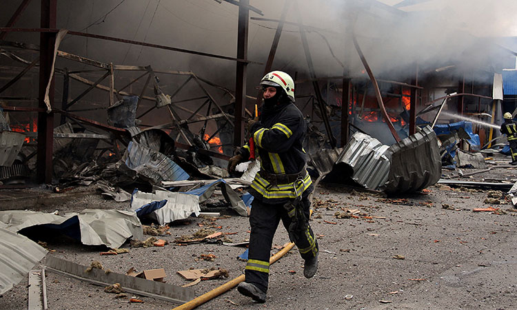 Russian missile hits residential building in Ukraine’s Kharkiv