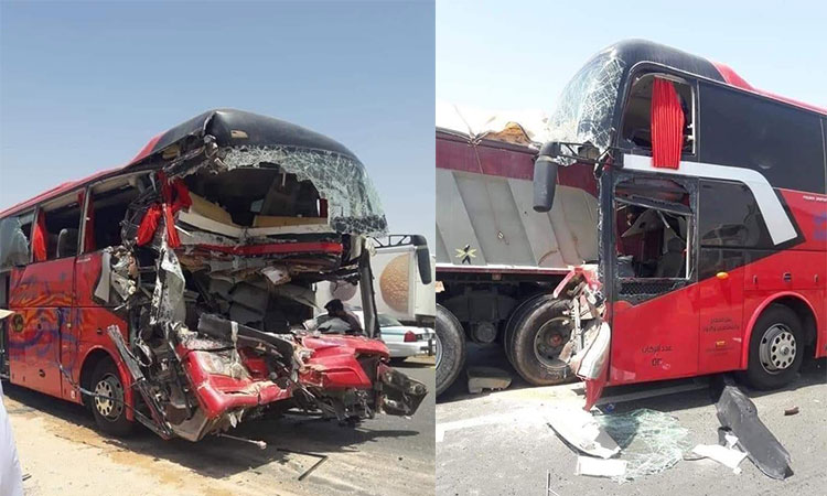 At least 8 dead, 43 injured when a bus carrying Umrah pilgrims crashes in Madinah 