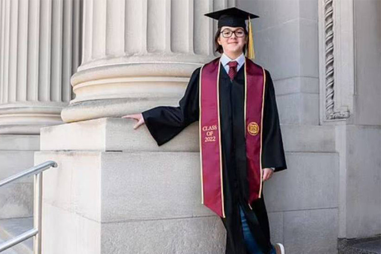 US boy, 13, set to graduate with a major in physics and a minor in maths