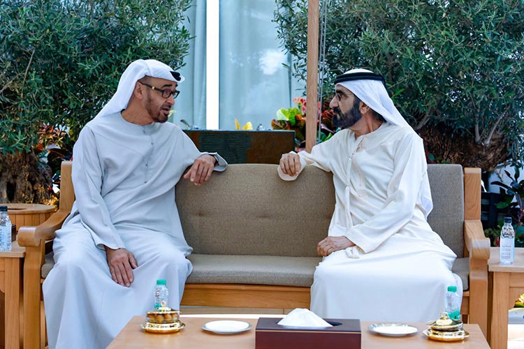 Mohammed and Mohamed Bin Zayed discuss UAE's future projects