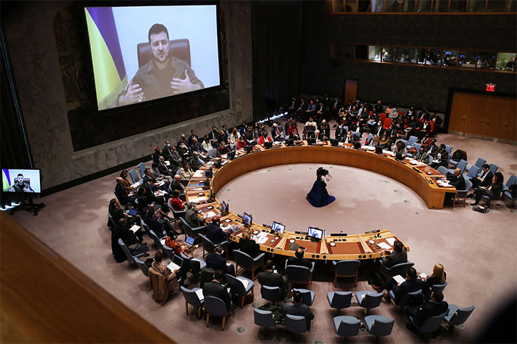 Bring justice for war crimes, Zelensky urges UNSC 