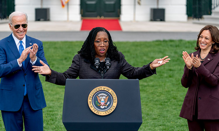 Jackson first black woman to serve on US Supreme Court