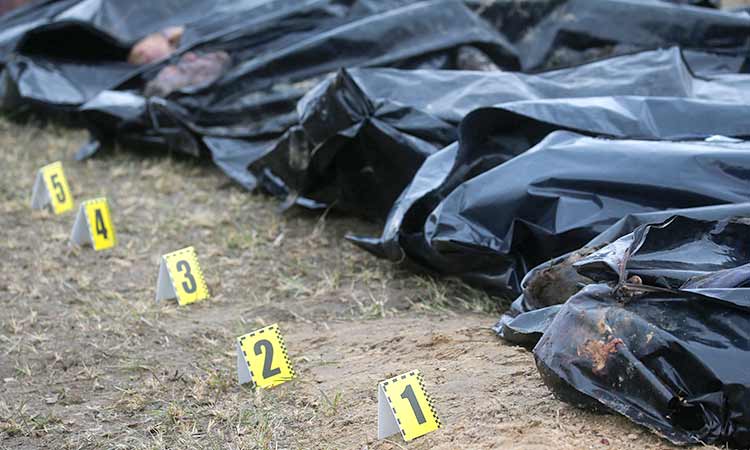 132 bodies found in Ukraine mass grave