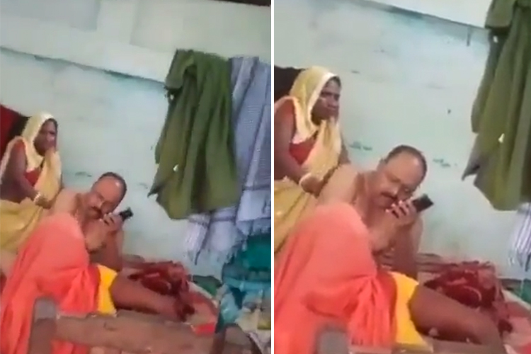 VIDEO: Shirtless Indian cop suspended for forcing woman to do his body massage