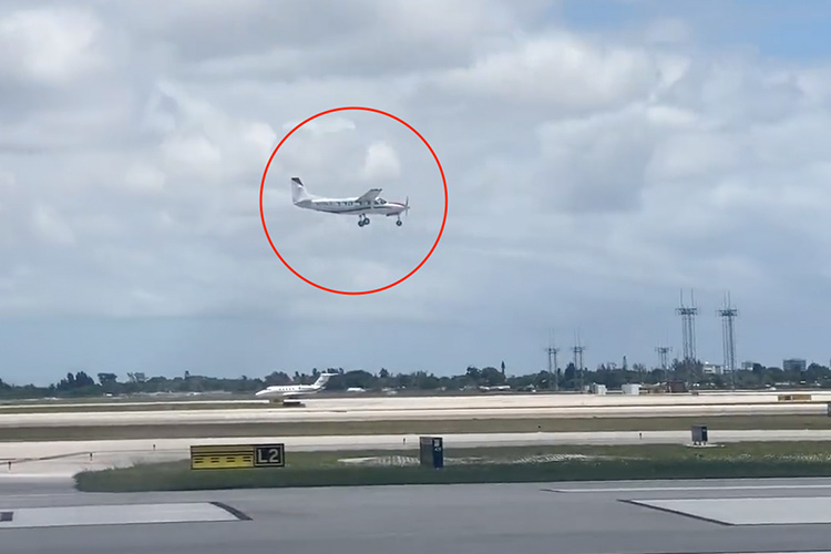 VIDEO: Passenger with no flying experience lands aircraft in Florida after pilot goes incoherent 