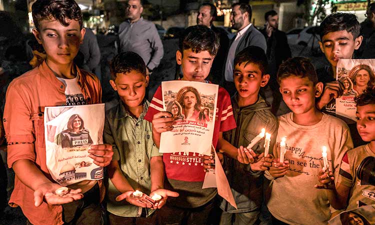 VIDEO: Palestinians honour slain journalist, reject joint probe