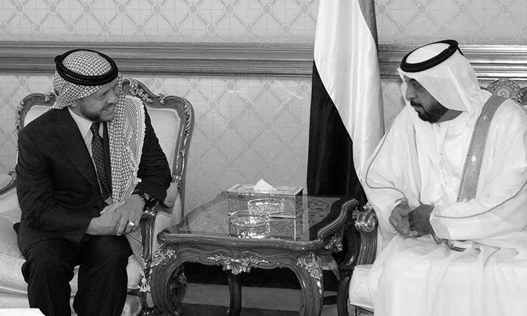 King Abdullah of Jordan mourns Sheikh Khalifa