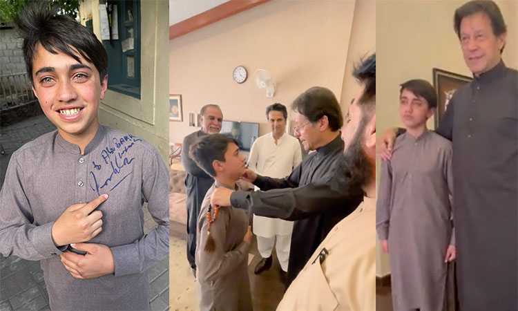 Boy rejects Rs60m offer to sell his shirt signed by Imran Khan