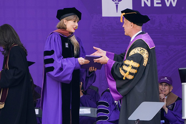 Taylor Swift gets honorary degree, advises students to learn to live alongside cringe 