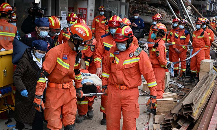 Two more rescued 50 hours after China building collapse