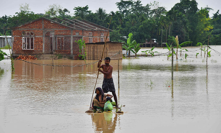 Floods and landslides kill 25 in Indian state of Assam, displace thousands