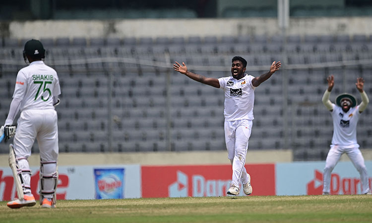 Asitha's 6/51 helps Sri Lanka beat Bangladesh by 10 wickets, win Test series 1-0 