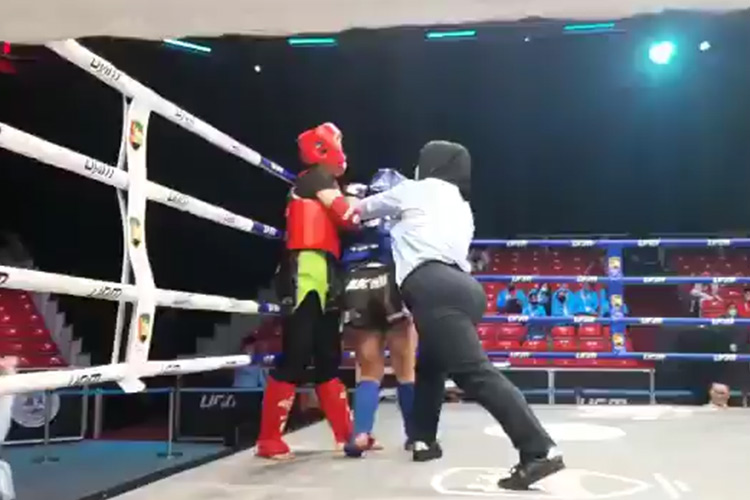 VIDEO: UAE’s Zainab shines on her debut at Muay Thai World Championships in Abu Dhabi