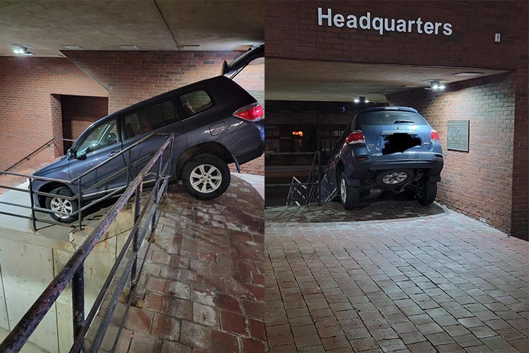 Drunken woman drives through stairs and garage following GPS instructions